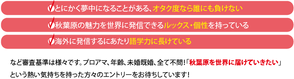 優勝賞金100万円 オタクが輝くミスコン ミスアキバ22オーディション